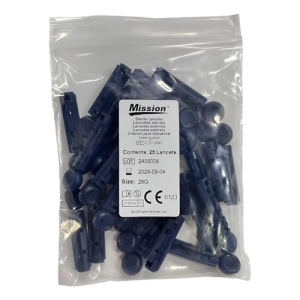 Mission Lancetas X 25 On Call Plus Diabetes Colesterol Único