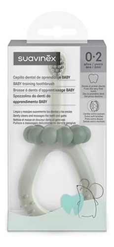 Cepillo De Dientes Aprendizaje Suavinex Bebé 0-2 Años Verde - Imagen 3