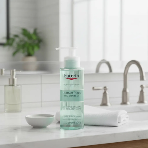 Gel Eucerin Dermopure Limpieza Facial Oil Control 200ml Grasa Día/noche - Imagen 2