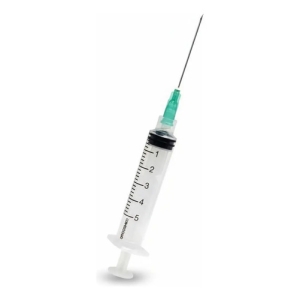 Jeringas Descartable Estéril De 5cc C Aguja Caja X 100 Unid. 5 Ml