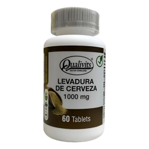Qualivits Levadura De Cerveza 1000mg 60 Tabletas Sin Sabor