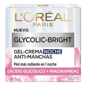 Gel Crema Noche Anti-manchas Glycolic Bright L'oréal Paris Tipo De Piel Todo Tipo De Piel
