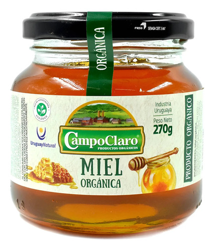Campo Claro Miel Orgánica 270 Grs