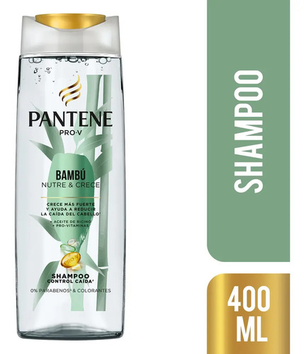 Shampoo Pantene Pro-v Bambú Nutre & Crece 400 Ml