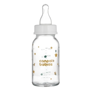 Mamadera De Vidrio Canpol Con Tetina 120 Ml