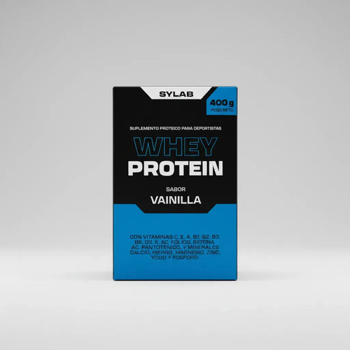 Sylab Proteína Whey Vainilla 400g Suplemento Deportivo En Polvo - Imagen 3