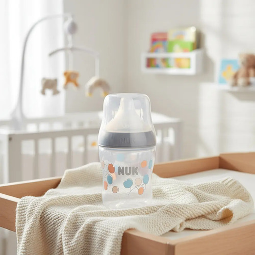 Mamadera Nuk Silicona 150ml +0 Meses Transparente Animales - Imagen 3