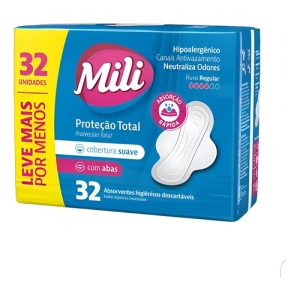 Mili Toallas Femeninas Normal Suaves Con Alas 32un.