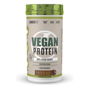Vegan Protein 2 Lbs Landerfir Proteina Vegana Sabor Vainilla Chocolate