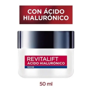 Crema Facial Noche Loréal Paris Revitalift Ácido Hialurónico Todo Tipo De Piel