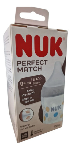 Mamadera Nuk Silicona 150ml +0 Meses Transparente Animales - Imagen 2