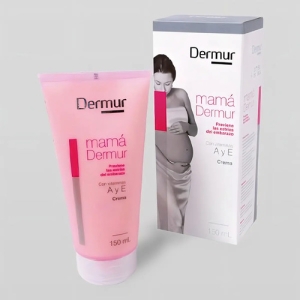 Crema Antiestrías Para Embarazo Dermur Mamá De 150 Ml, Hipoalergénica Neutra
