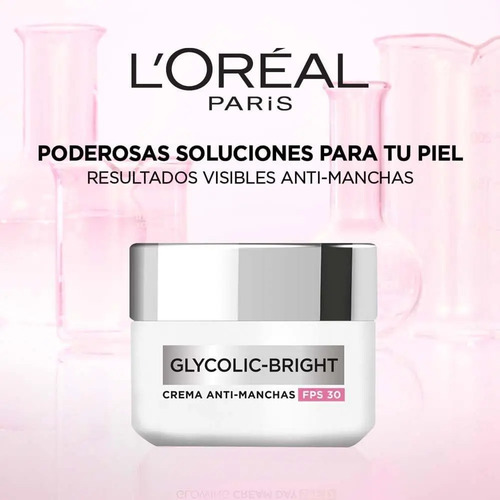 Crema Día Fps30 Anti-manchas Glycolic Bright L'oréal Paris Todo Tipo De Piel - Imagen 7