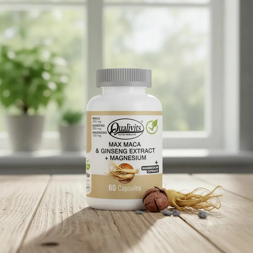 Max Maca Con Ginseng Qualivits® + Magnesio X 60 Tabletas Sabor Natural - Imagen 4