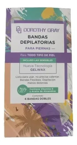 Dorothy Gray 6 Bandas Dobles Depilatorias Para Piernas