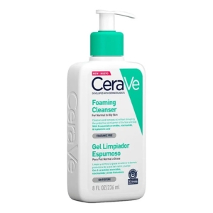 Gel Limpiador Cerave Espumoso Piel Normal A Grasa 236 Ml Día/noche