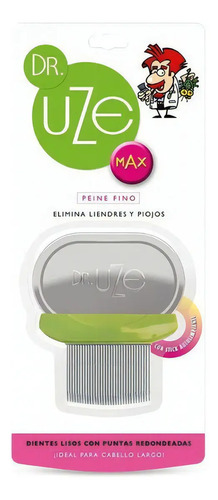 Peine Fino Dr Uze Max Acero Elimina Piojos Liendres 1u