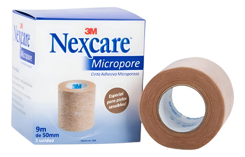 Cinta Adhesiva Leuco 3m Micropore Piel 50mm X 9m Piel Liso