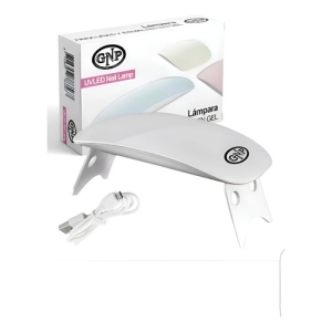 Lampara Para Uñas Y Esmaltes En Gel Gnp Usb Blanco