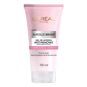L'oréal Paris Gel Limpiador Anti-manchas Glycolic Bright Todo Tipo De Piel Día/noche