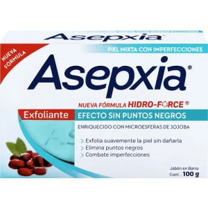 Asepxia Jabón Exfoliante Puntos Negros 100gr