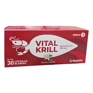 Vital Krill® 500mg X 30 Cáps | Aceite Krill Omega 3 Sin Sabor