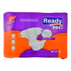 Ready Sec Pañales Para Adultos Talle G X24 Unidades Grande