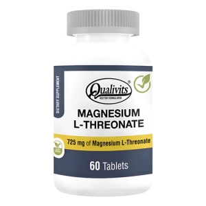 Qualivits Magnesio L-threonate 725 Mg 60 Tabletas Sin Sabor