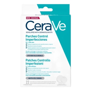 Cerave Parches Anti Acne Control Imperfecciones 22 Unidades Todo Tipo De Piel Día/noche
