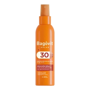 Bagovit Acelerador De Bronceado Solar Fps 30 Spray 200 Ml