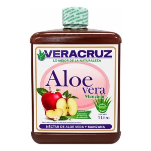 Aloe Vera Gel Bebible Veracruz Manzana 1 Litro
