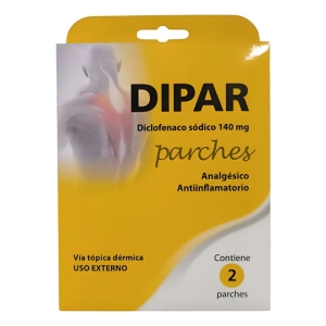 Dipar Parches  X2 Unidades Alivio Del Dolor Local