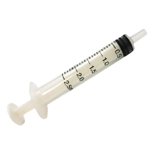 Jeringas Descartable Estéril De 2.5 Cc C/ Aguja X 100 Unid. 2 Ml