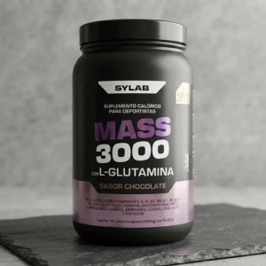 Proteína Sylab Mass 3000 1.2kg Chocolate Hipercalórica L-glutamina