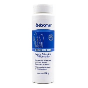 Talco Polvo Dérmico Siliconado Ebroderm Ebromar 100g
