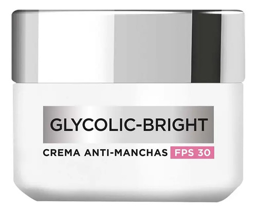 Crema Día Fps30 Anti-manchas Glycolic Bright L'oréal Paris Todo Tipo De Piel