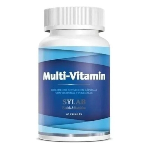 Multivitaminico Sylab 60 Cápsulas  24 Vitaminas Y Minerales Neutro