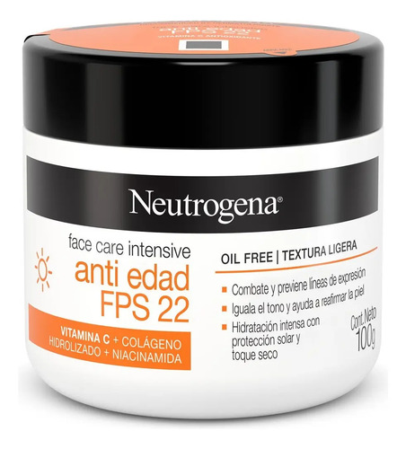 Neutrogena Face Intensive, Hidratante Antiage 100grs Momento De Aplicación Día Tipo De Piel Todo Tipo Todo Tipo De Piel - Imagen 2