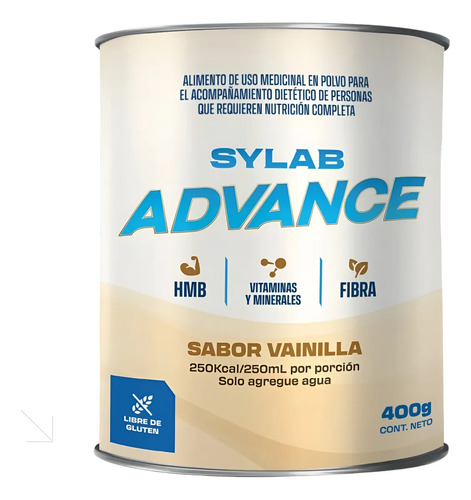 Sylab Advance Complemento Nutritivo Vainilla Lata 400gr Vainilla