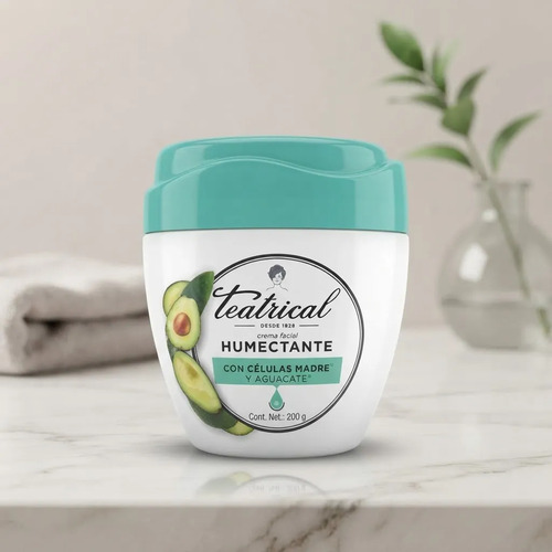 Crema Facial Humectante Teatrical Células Madre Aguacate 200 Todo Tipo De Piel Día