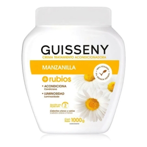 Crema Enjuague Guisseny Manzanilla Luminosidad 1kg Cabellos Claros
