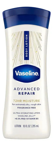 Crema Vaseline Advanced Repair Sin Aroma 295ml | Crema Corporal Humectante Para Piel Extra Seca Y Sensible | 1 Unidad Neutra - Imagen 2