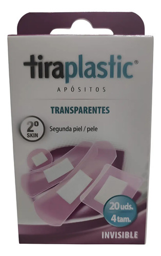 Curita Bandita Tiraplastic Apósitos Transparentes 4 Tamaños
