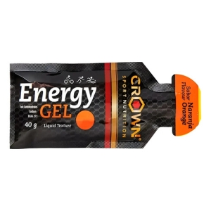 Gel Liquido Energético Crown Energy Sobre 40gr Vegano Naranja