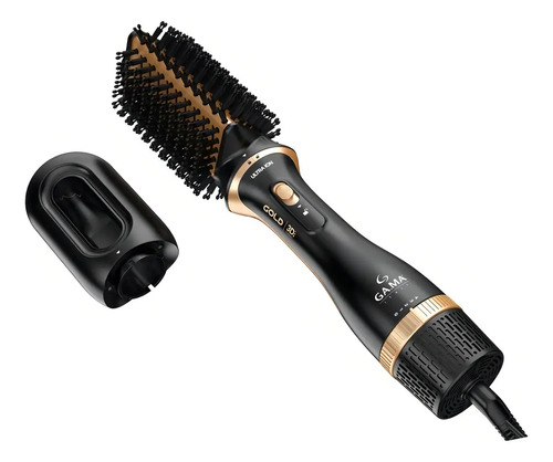 Cepillo Secador Modelador Gama Styler Gold 1200w 2 Cabezales Negro