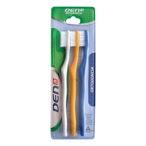 Cepillo De Dientes Den3 Ortodoncia 3 Unidades Sangar