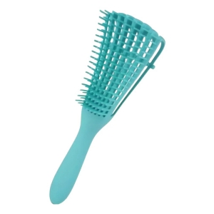 Cepillo Desenredante Para Cabello Rizado. Colores Sangar Turquesa