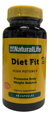 Diet Fit Natural Life® X 60 Cápsulas | Fibra Adelgazante Neutro