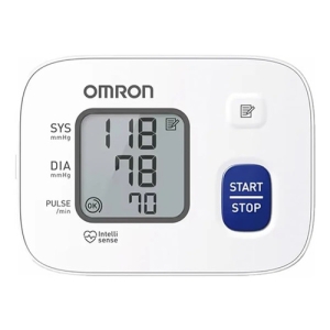 Aparato De Presion Tensiometro De Muñeca Omron Rs2 Hem-6161 Blanco