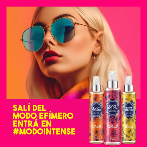 Body Touch Intense Dr. Selby Body Mist Con Aloe Vera 200ml - Imagen 11